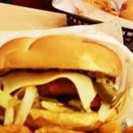 HARDEE’S Chicken Jalapeno Burger with curly Fries
